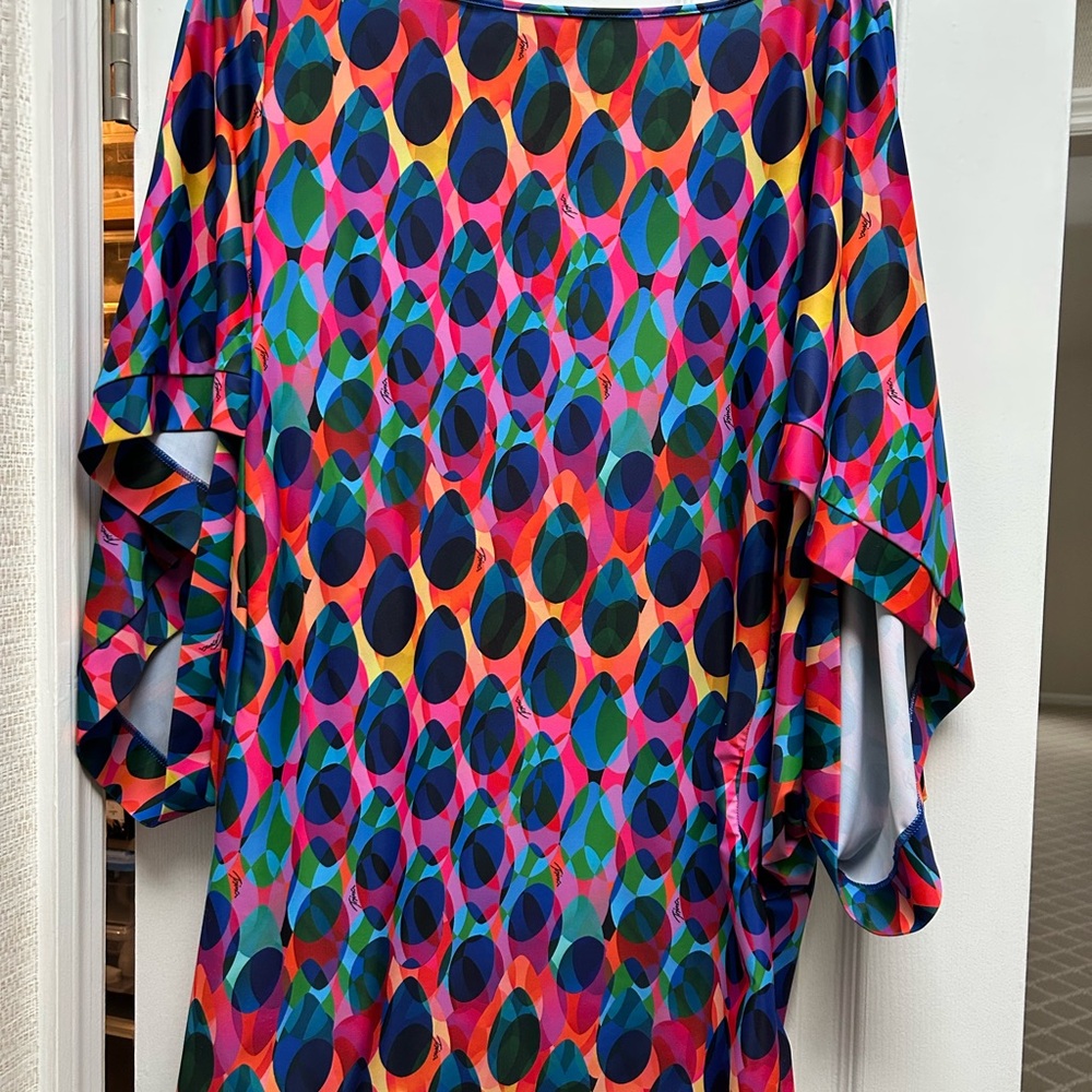 Trina Turk Multicolor Abstract Coverup